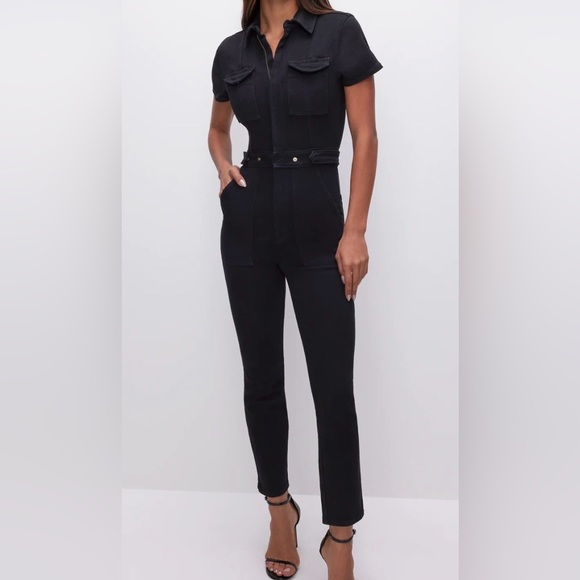 Good American Pants - Good American Black Fit for Success Jumpsuit - NWOT - Black - 0